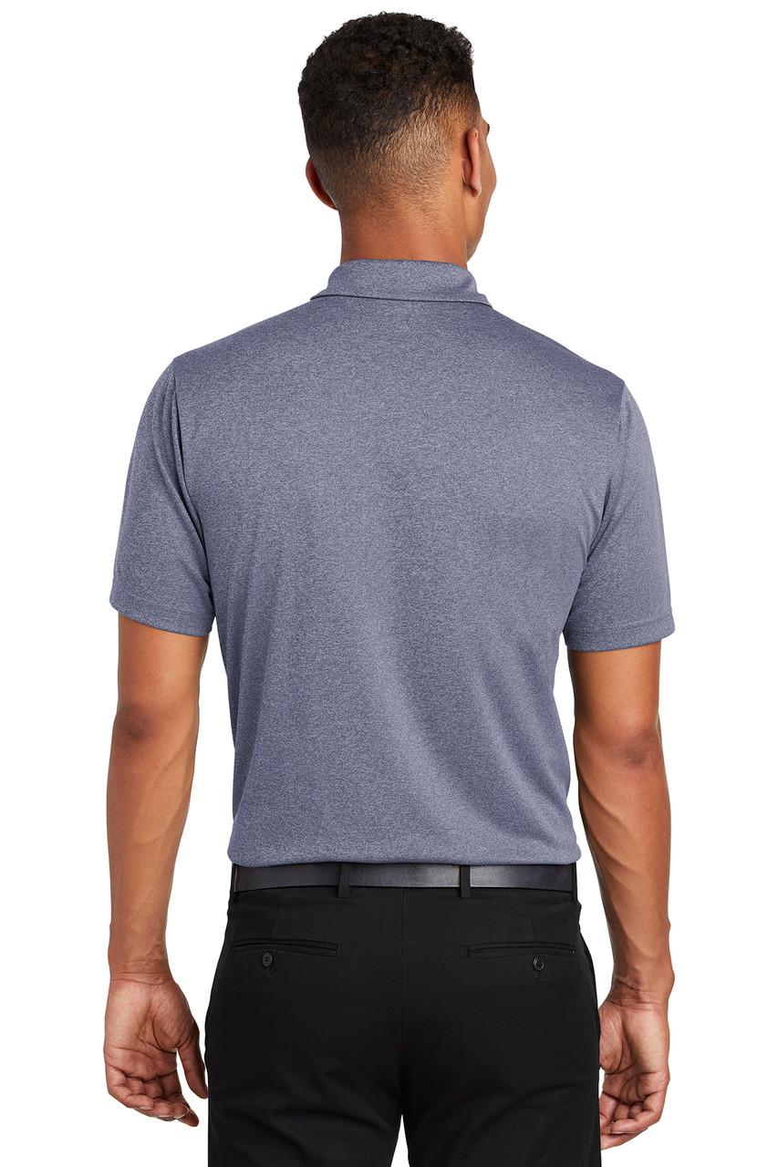 OGIO ® Gravitate Polo. OG140 Navy Heather Back