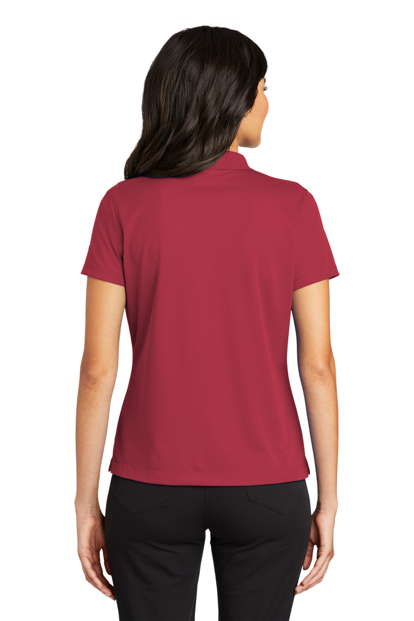 Nike Ladies Tech Basic Dri-FIT Polo.  203697 Pro Red Back