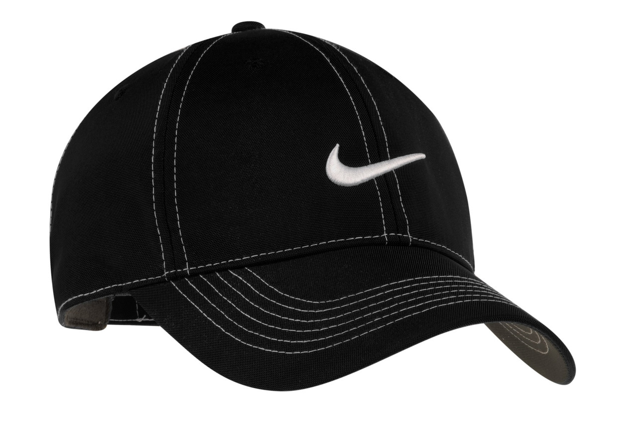 Nike Swoosh Front Cap.  333114 Black
