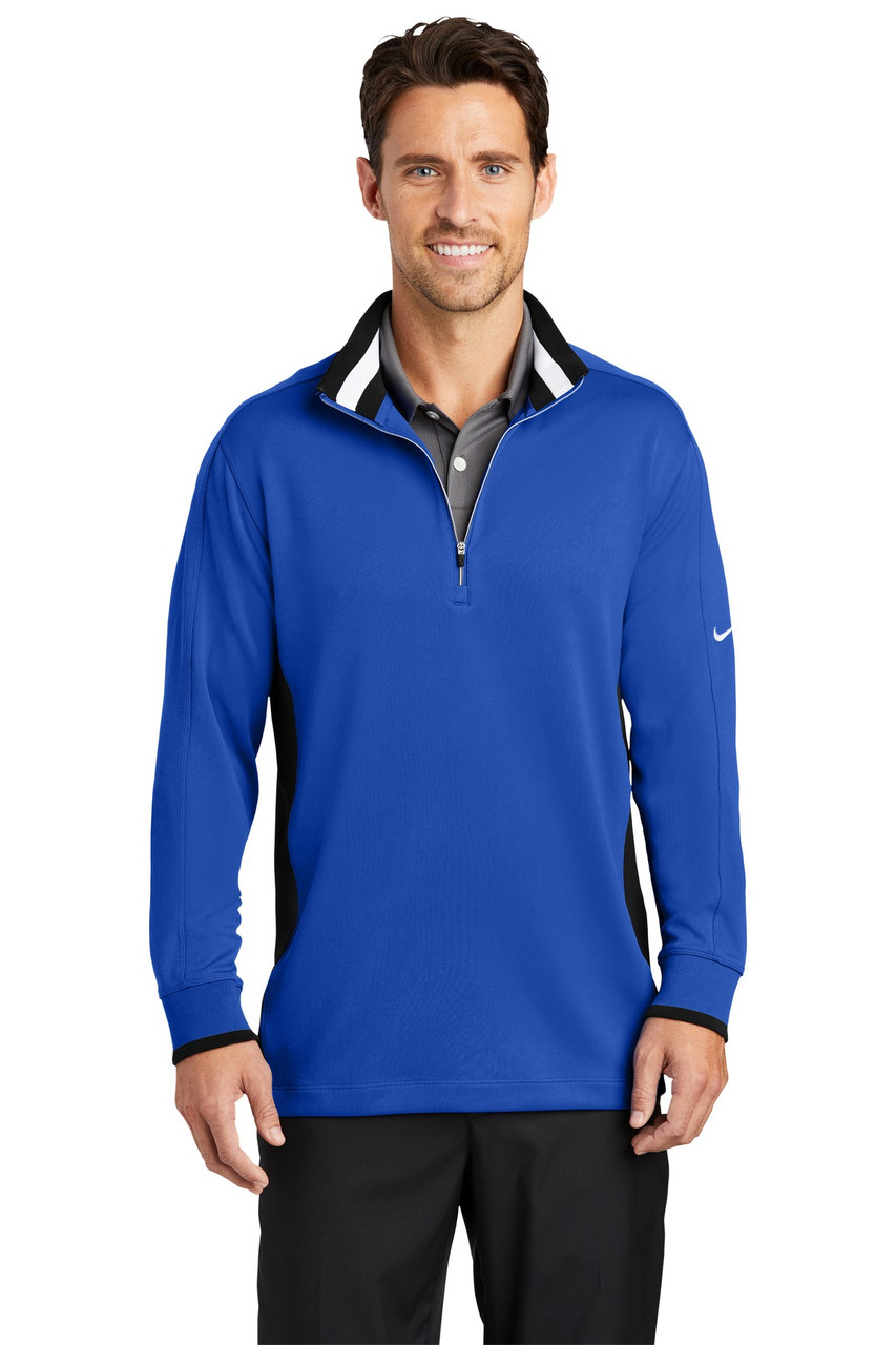 Nike Dri-FIT 1/2-Zip Cover-Up. 578673 Game Royal/ Black/ White