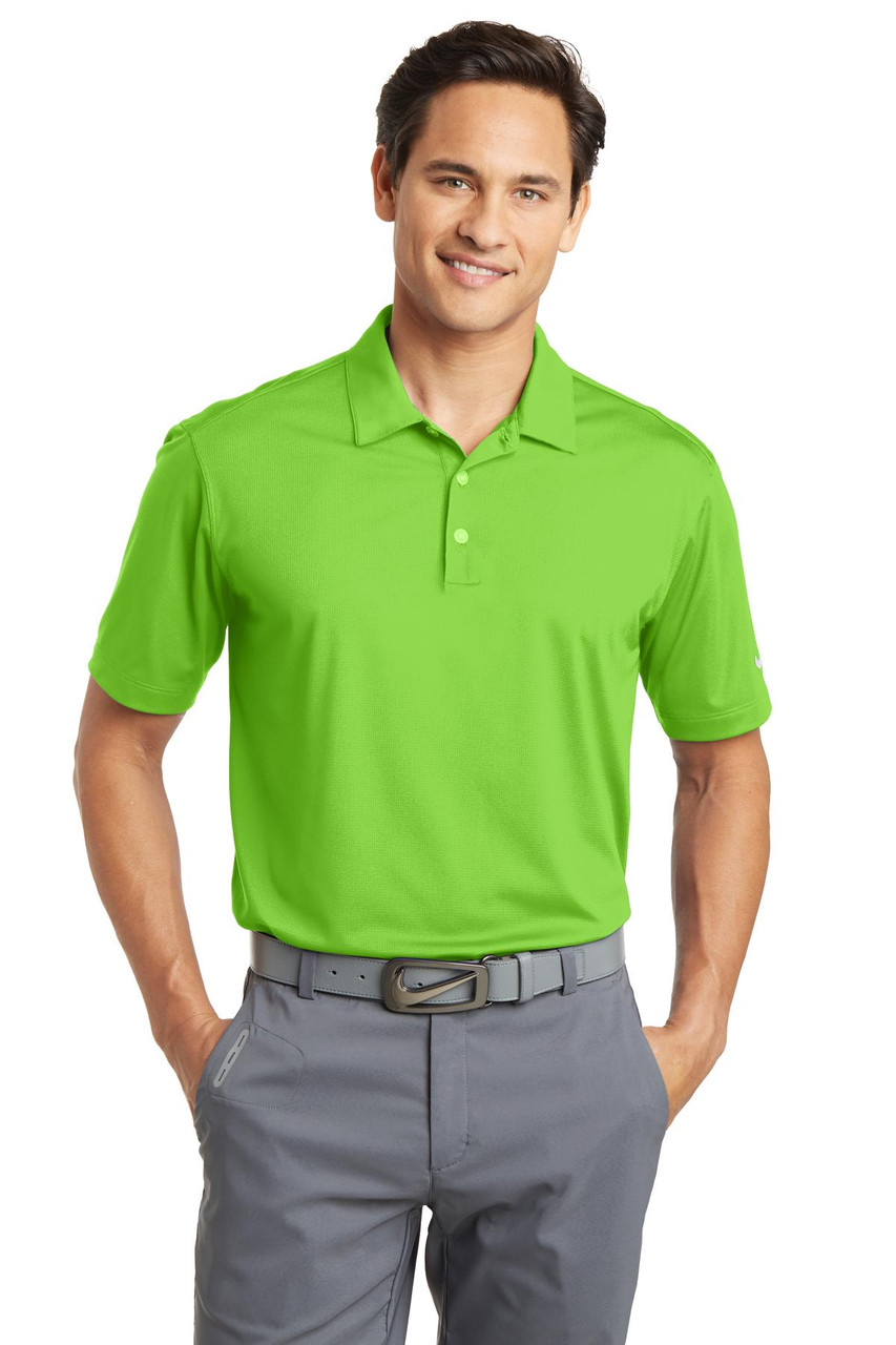 Nike Dri-FIT Vertical Mesh Polo. 637167 Action Green