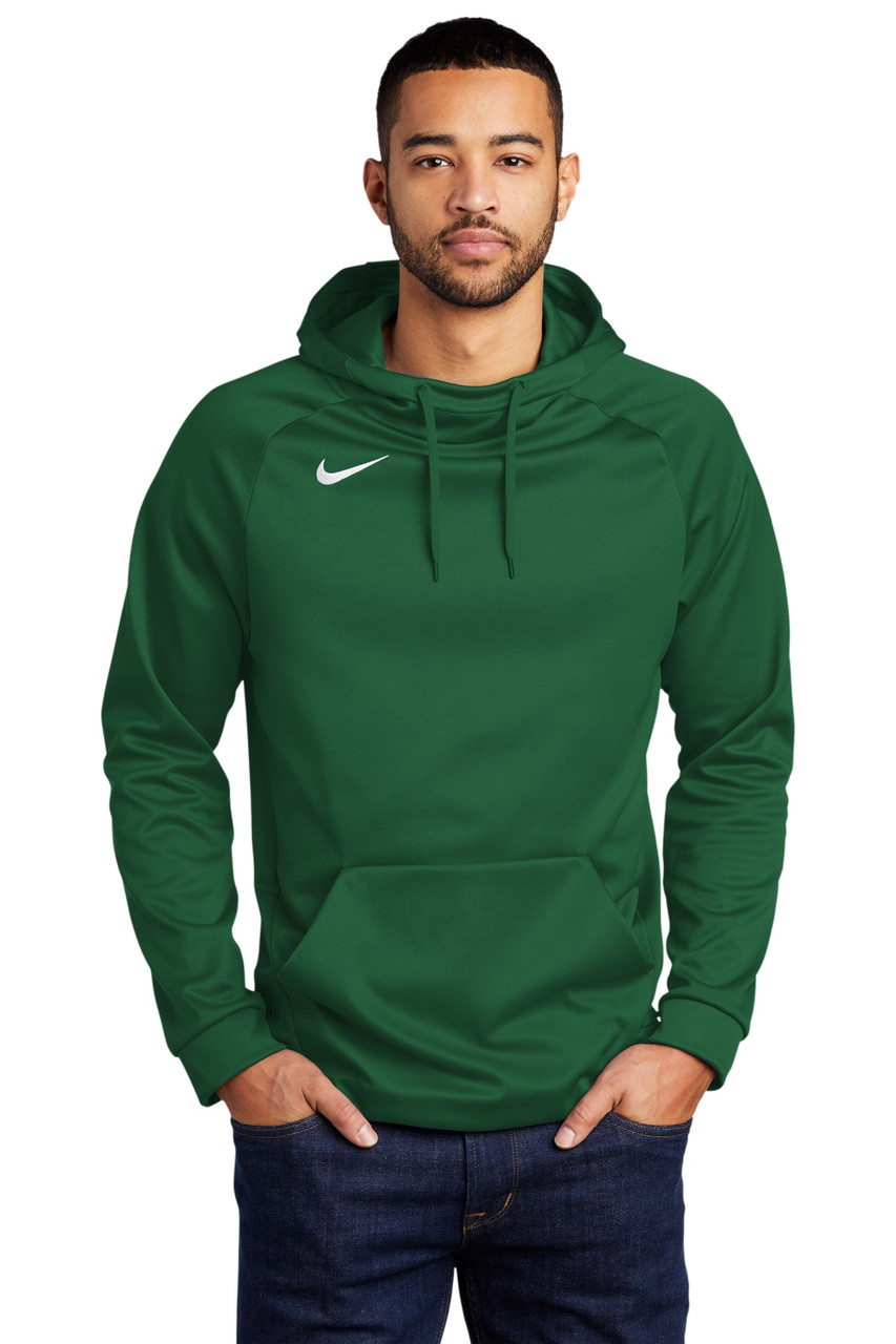 Nike Therma-FIT Pullover Fleece Hoodie  CN9473 Team Dark Green