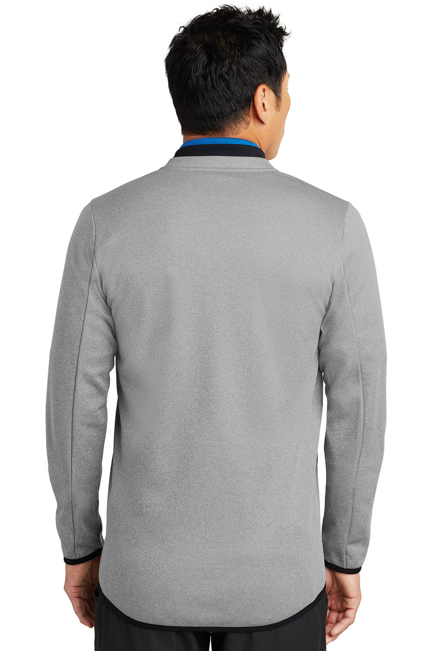 Nike Therma-FIT Textured Fleece 1/2-Zip. NKAH6267 Grey Back