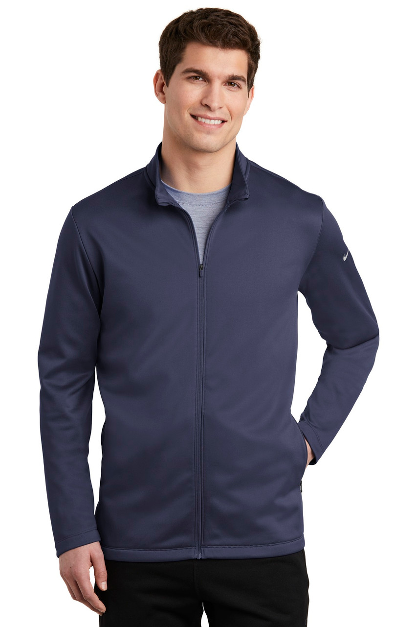 Nike Therma-FIT Full-Zip Fleece. NKAH6418 Midnight Navy