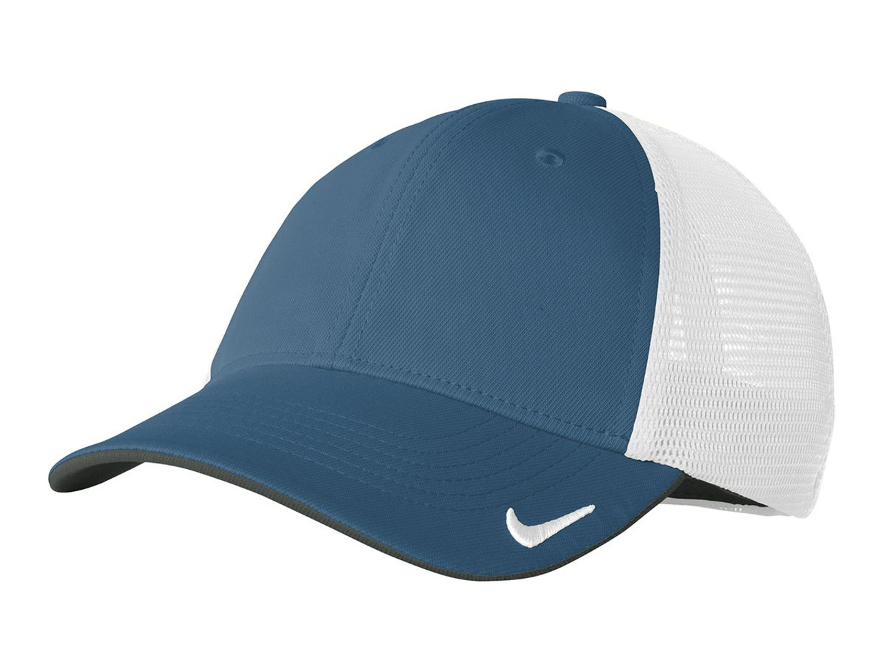 Nike Dri-FIT Mesh Back Cap. NKAO9293 Navy/ White