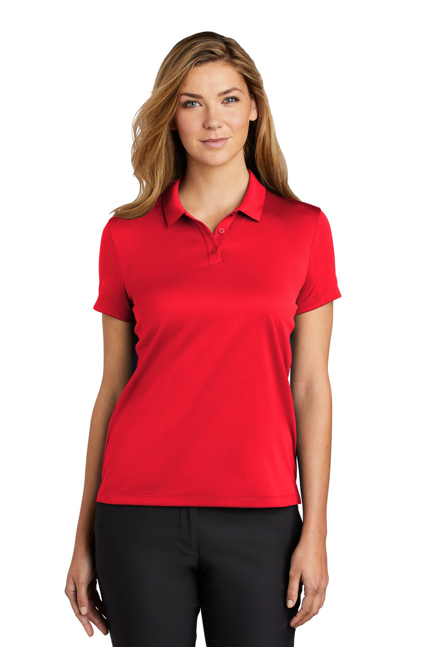 Nike Ladies Dry Essential Solid Polo NKBV6043 University Red