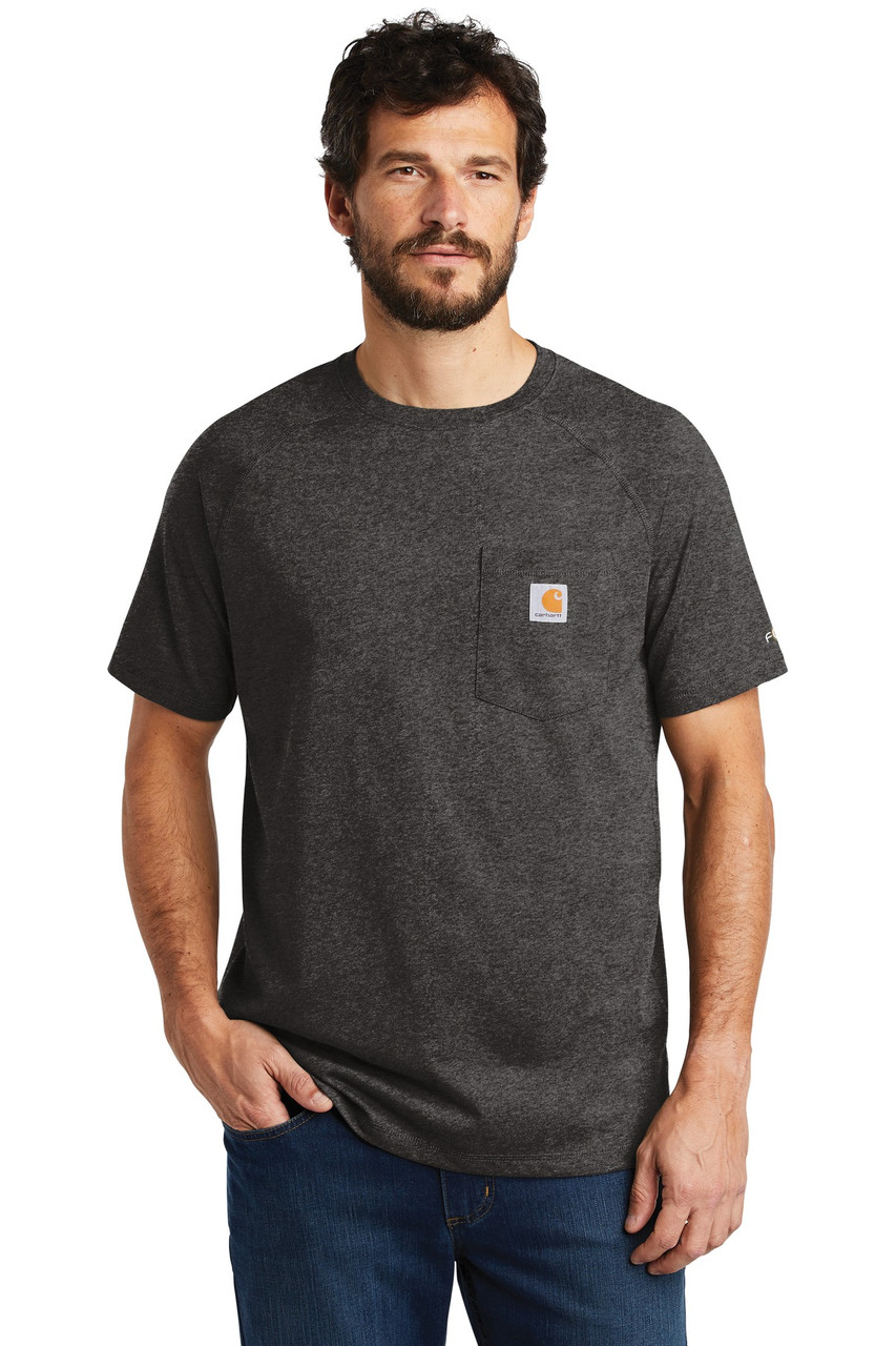 Carhartt Force ® Cotton Delmont Short Sleeve T-Shirt. CT100410 Carbon Heather