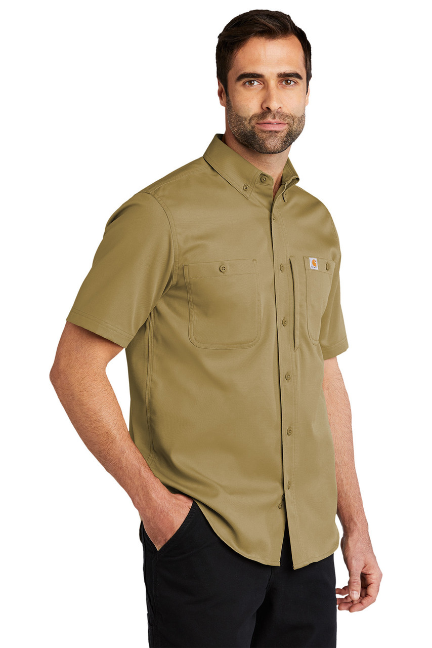 Carhartt® Rugged Professional™Series Short Sleeve Shirt CT102537 Dark Khaki  Alt