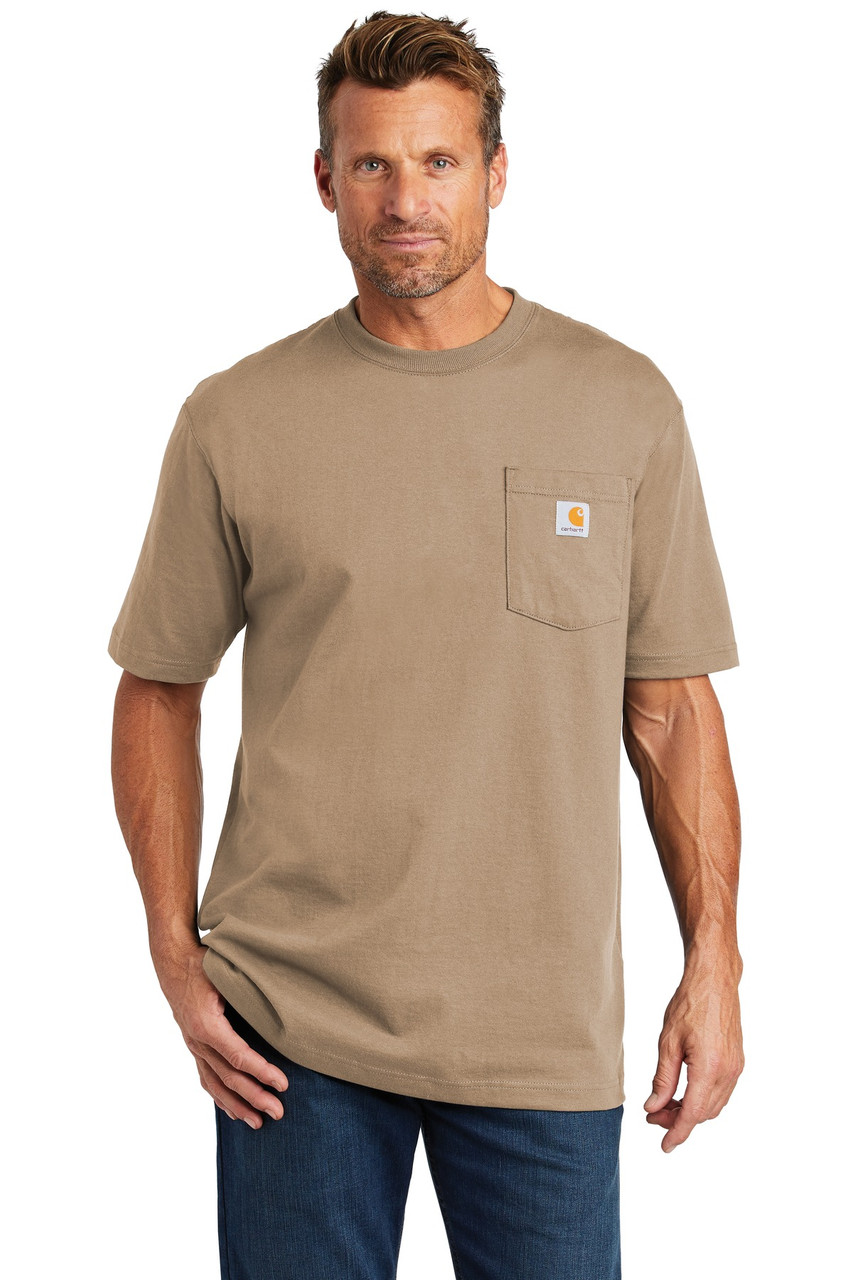 Carhartt ® Workwear Pocket Short Sleeve T-Shirt. CTK87 Desert