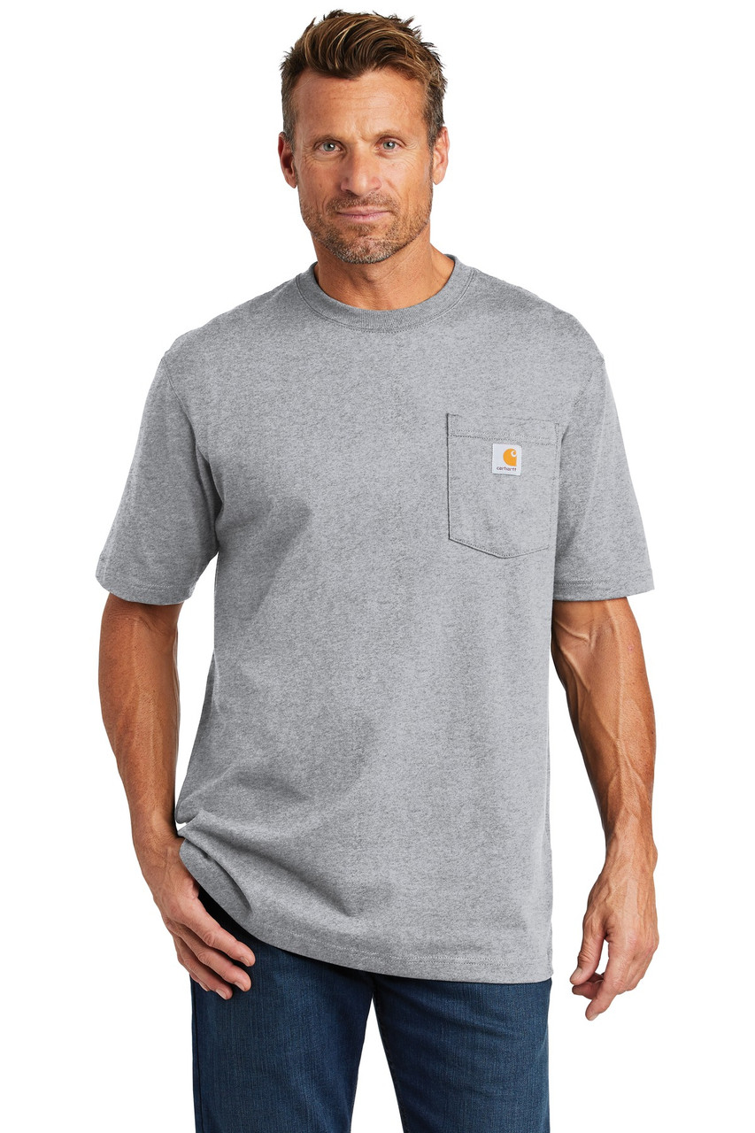 Carhartt ® Workwear Pocket Short Sleeve T-Shirt. CTK87 Heather Grey