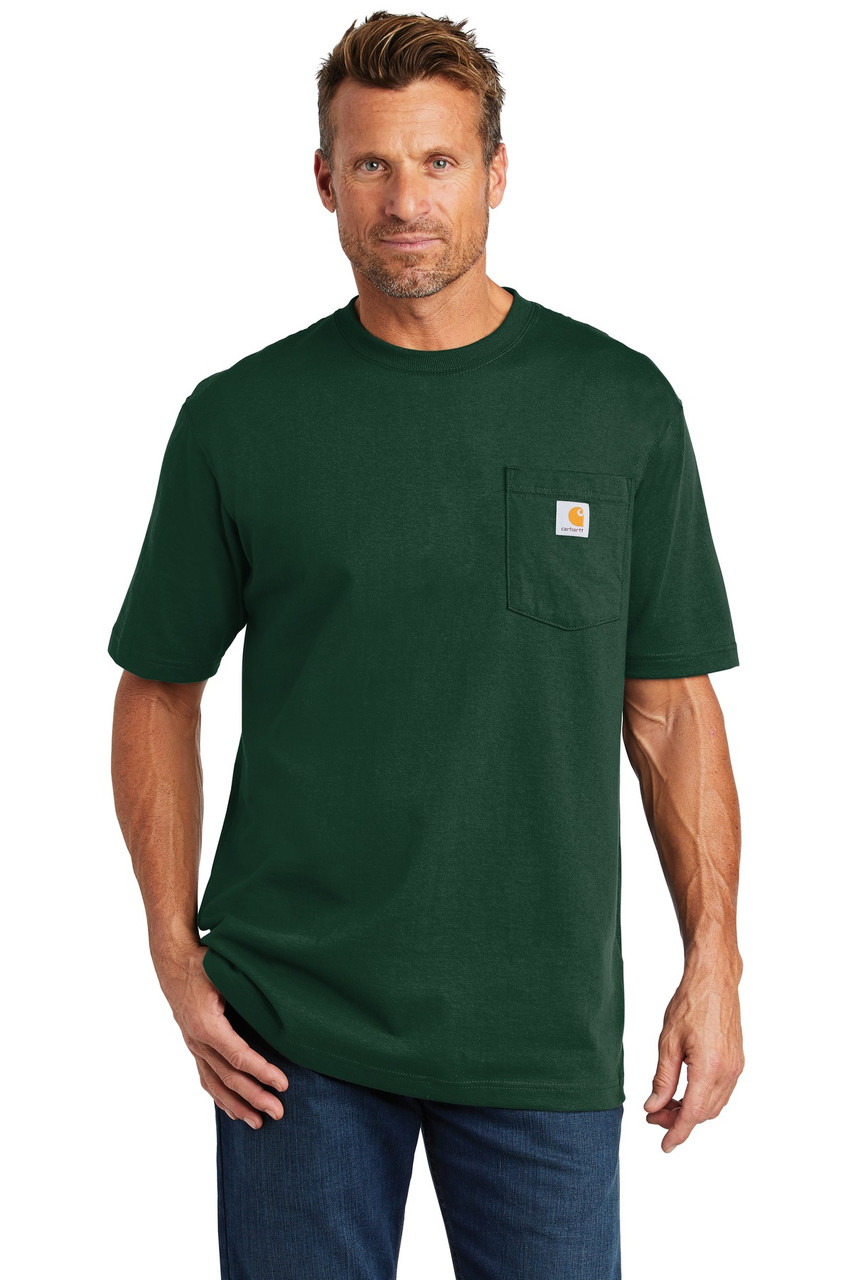 Carhartt ® Workwear Pocket Short Sleeve T-Shirt. CTK87 Hunter Green