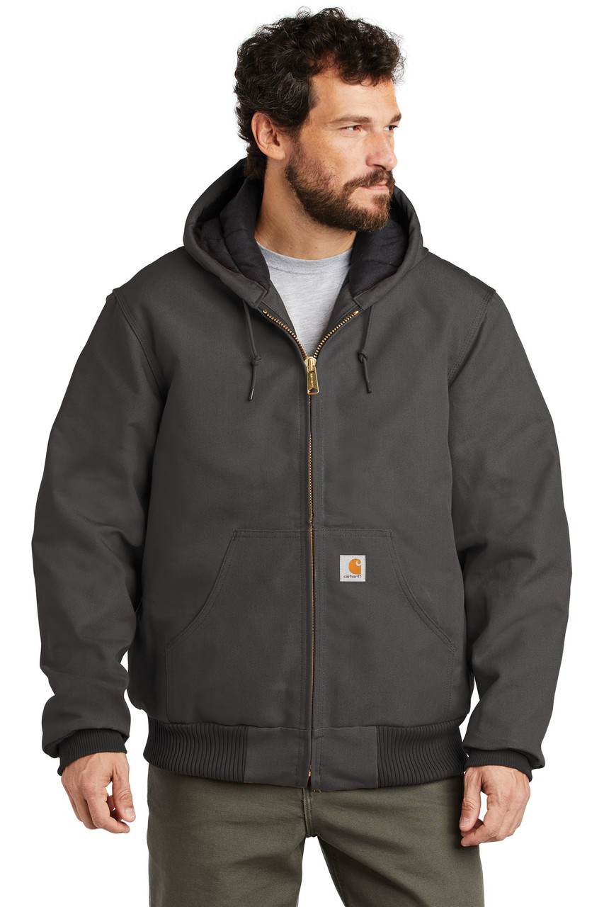 Carhartt ® Quilted-Flannel-Lined Duck Active Jac. CTSJ140 Gravel