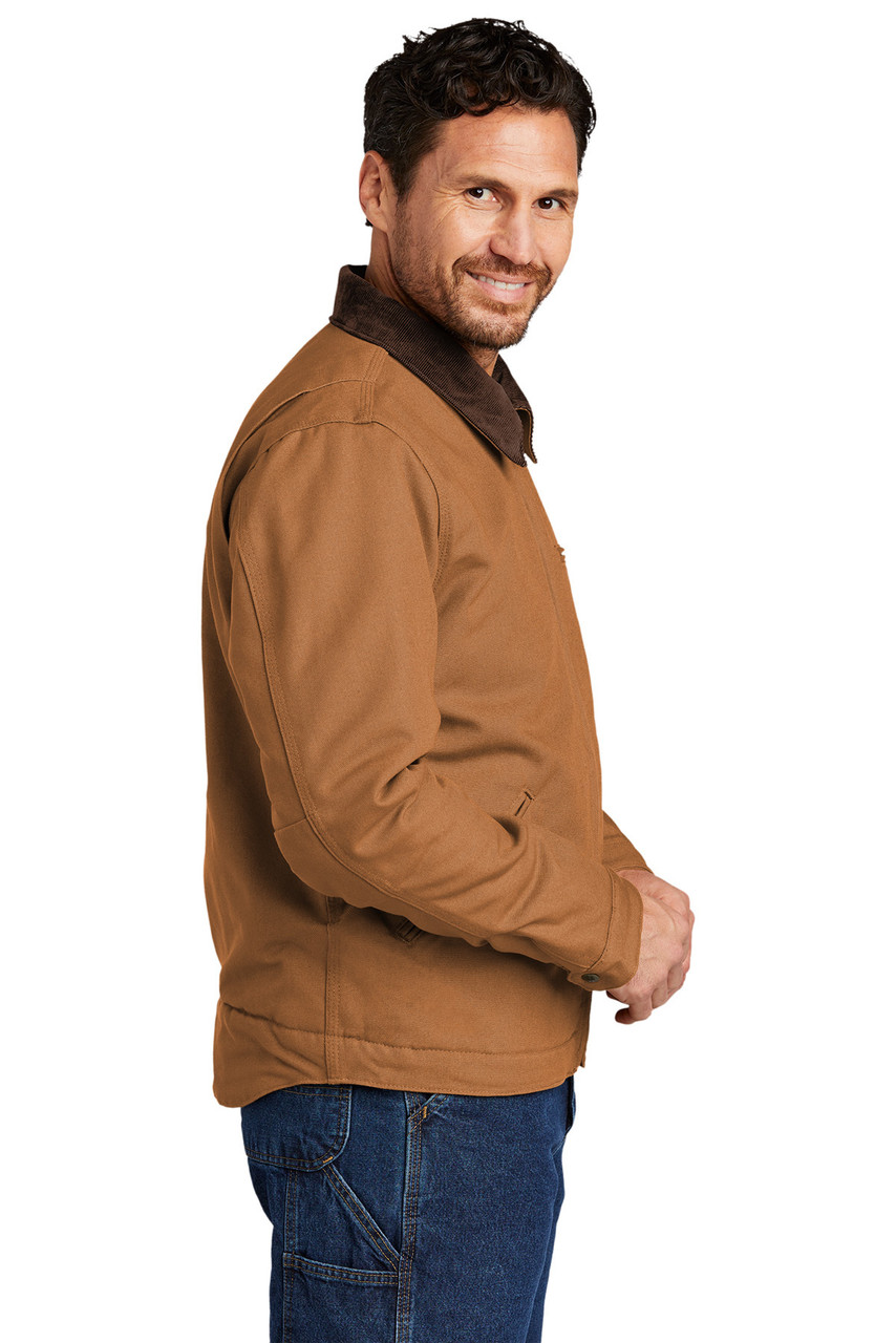 Carhartt® Tall Duck Detroit Jacket CTT103828 Carhartt Brown  Side