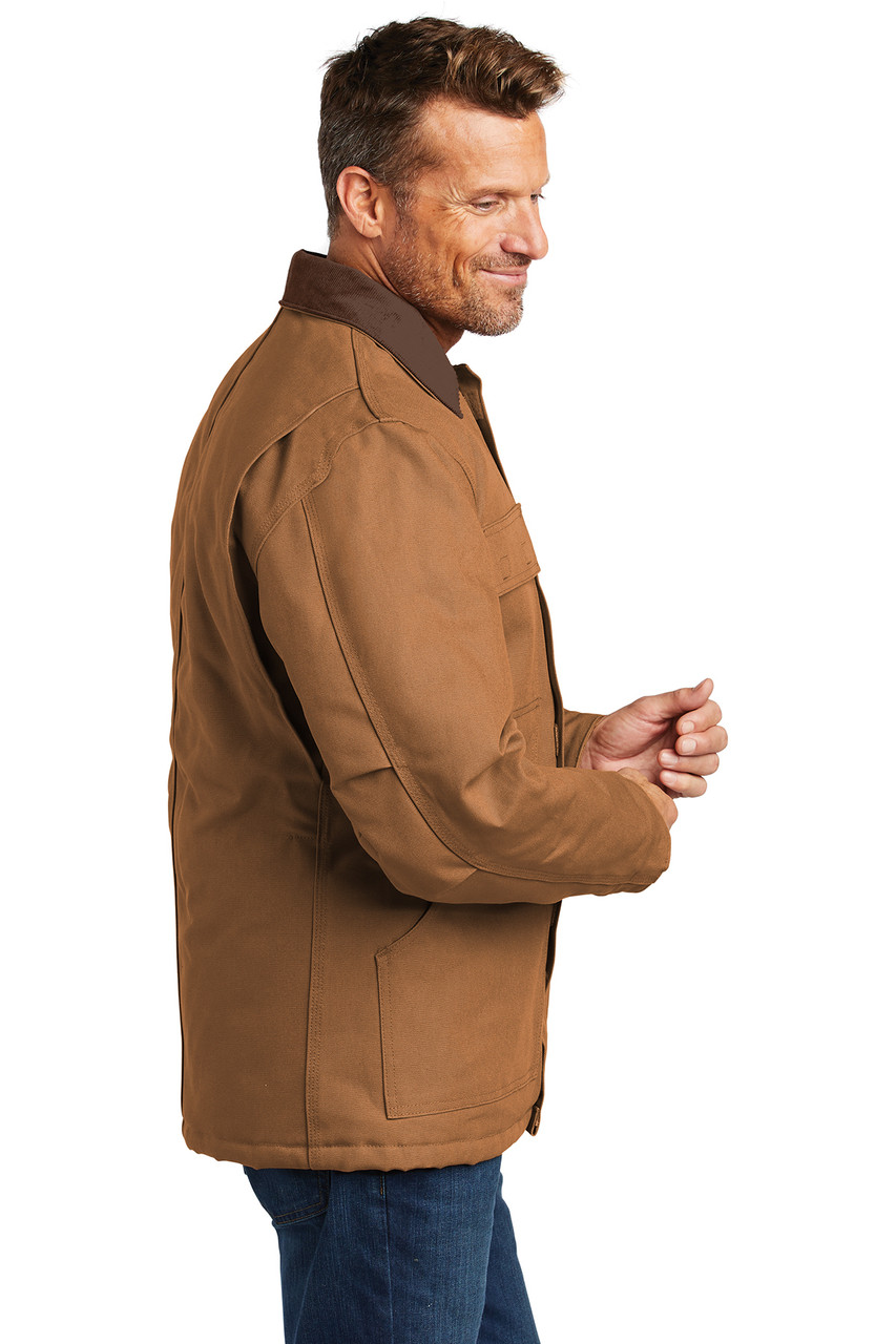 Carhartt ® Tall Duck Traditional Coat. CTTC003 Carhartt Brown  Side
