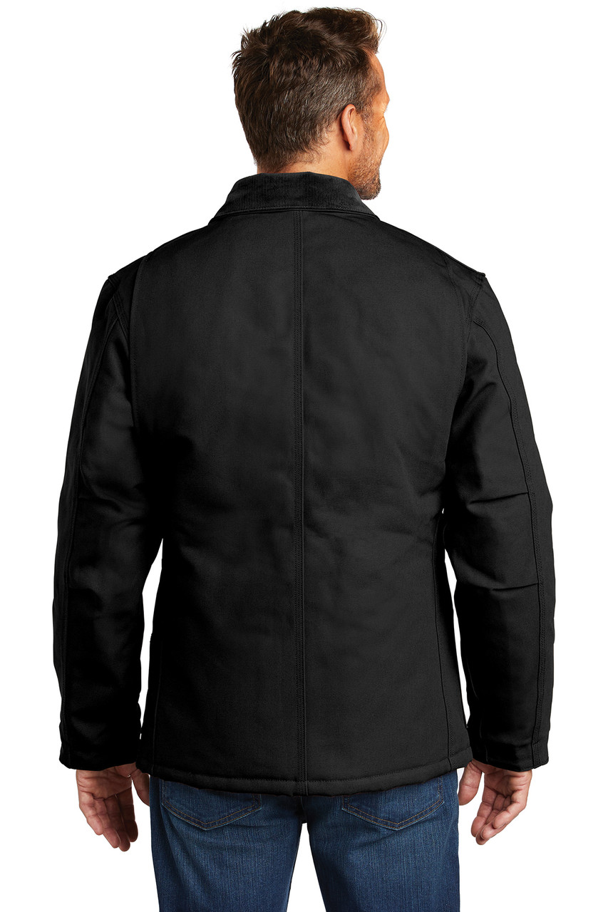 Carhartt ® Tall Duck Traditional Coat. CTTC003 Black  Back