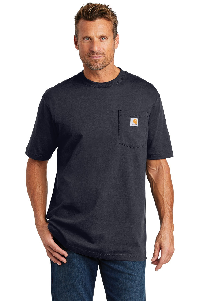 Carhartt ® Tall Workwear Pocket Short Sleeve T-Shirt. CTTK87 Navy