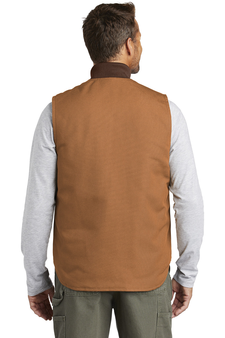 Carhartt ® Duck Vest. CTV01 Carhartt Brown Back