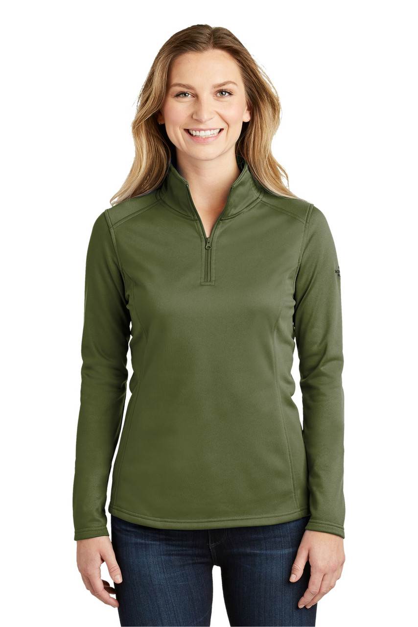The North Face ® Ladies Tech 1/4-Zip Fleece. NF0A3LHC Burnt Olive Green