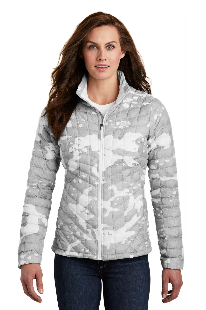 The North Face ® Ladies ThermoBall ™ Trekker Jacket. NF0A3LHK TNF White Woodchip Print