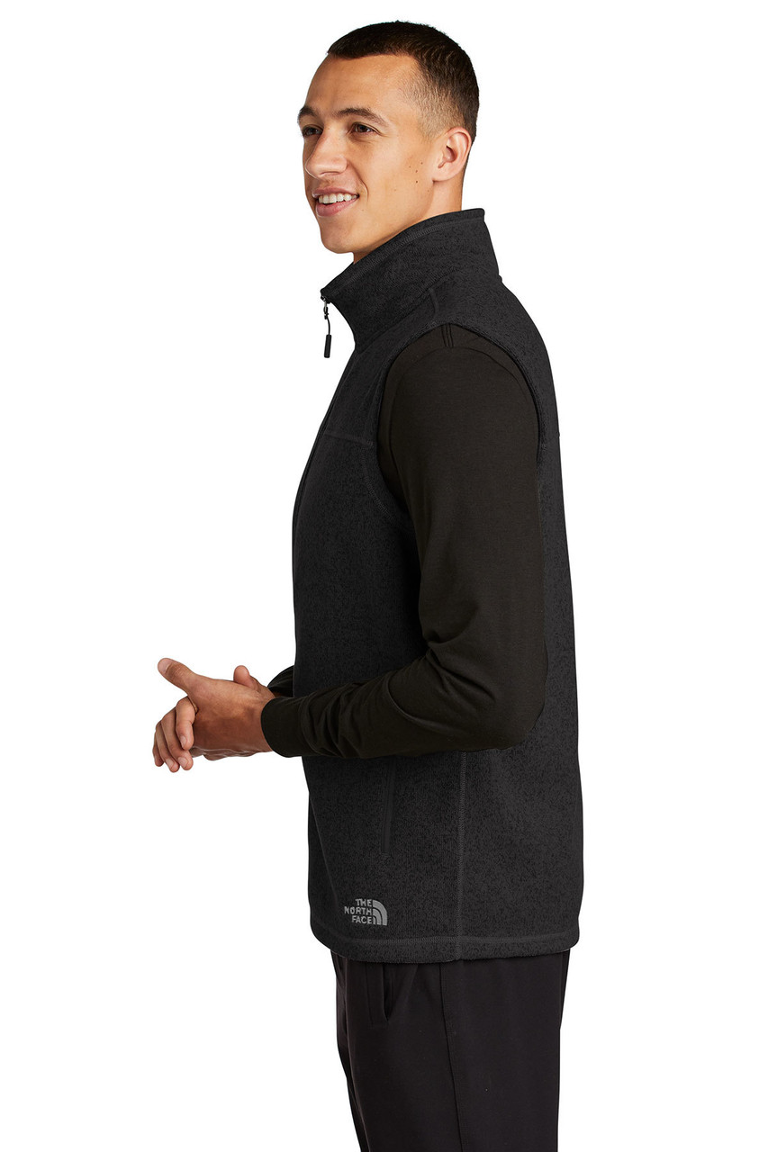 The North Face ® Sweater Fleece Vest NF0A47FA TNF Black Heather Side