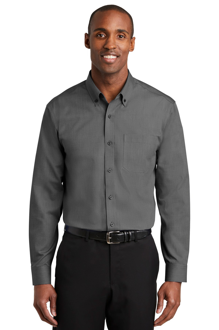 Red House®  Tall Nailhead Non-Iron Shirt. TLRH370 Black