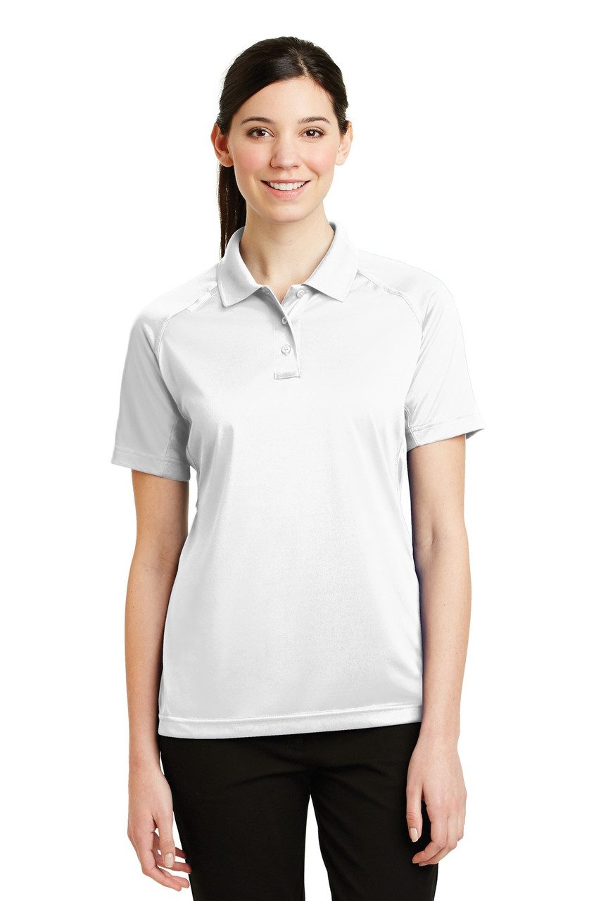 CornerStone® - Ladies Select Snag-Proof Tactical Polo. CS411 White