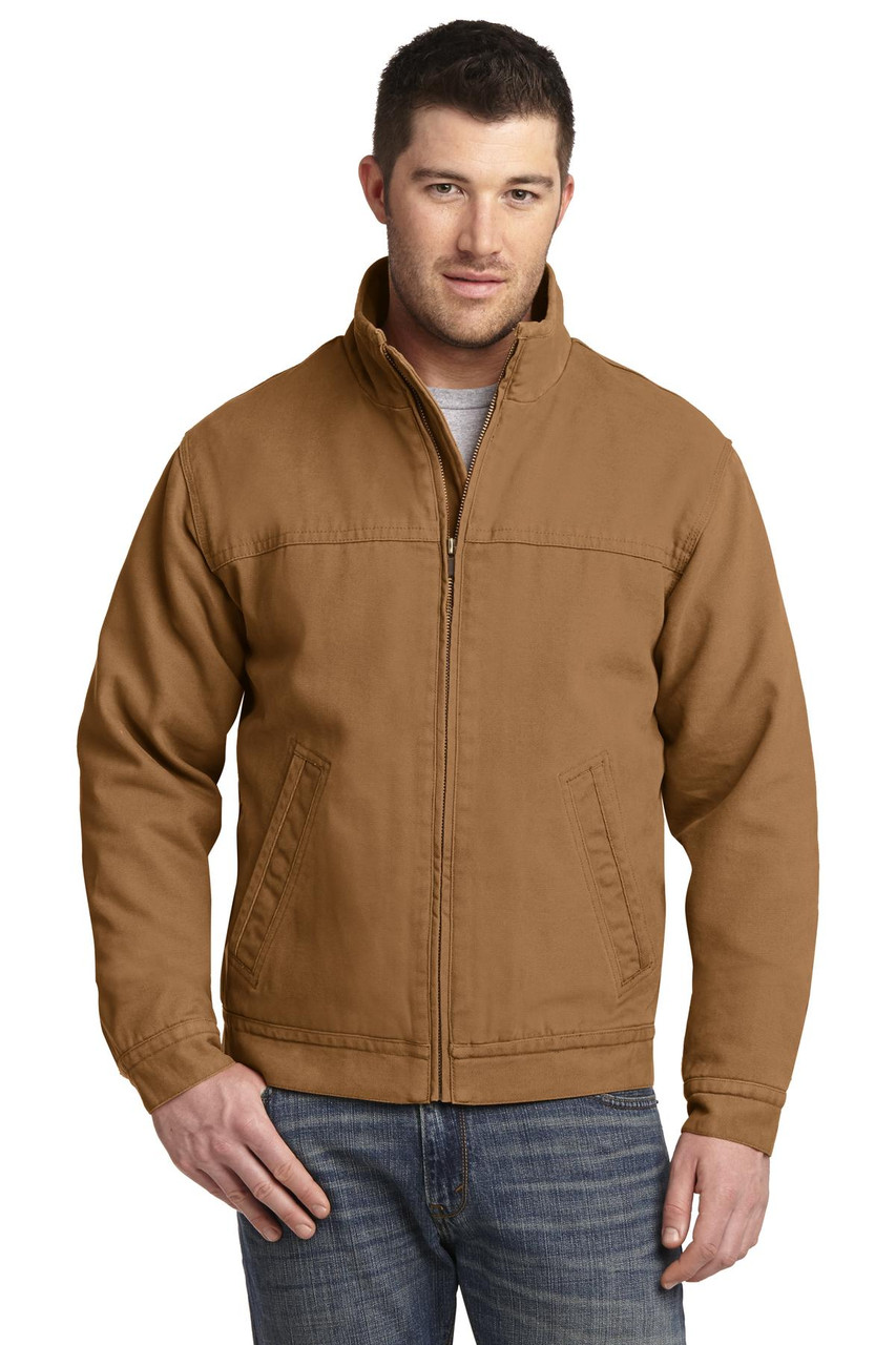 CornerStone® Washed Duck Cloth Flannel-Lined Work Jacket. CSJ40 Duck Brown