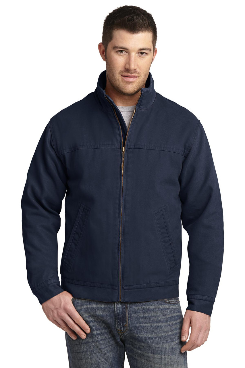 CornerStone® Washed Duck Cloth Flannel-Lined Work Jacket. CSJ40 Navy