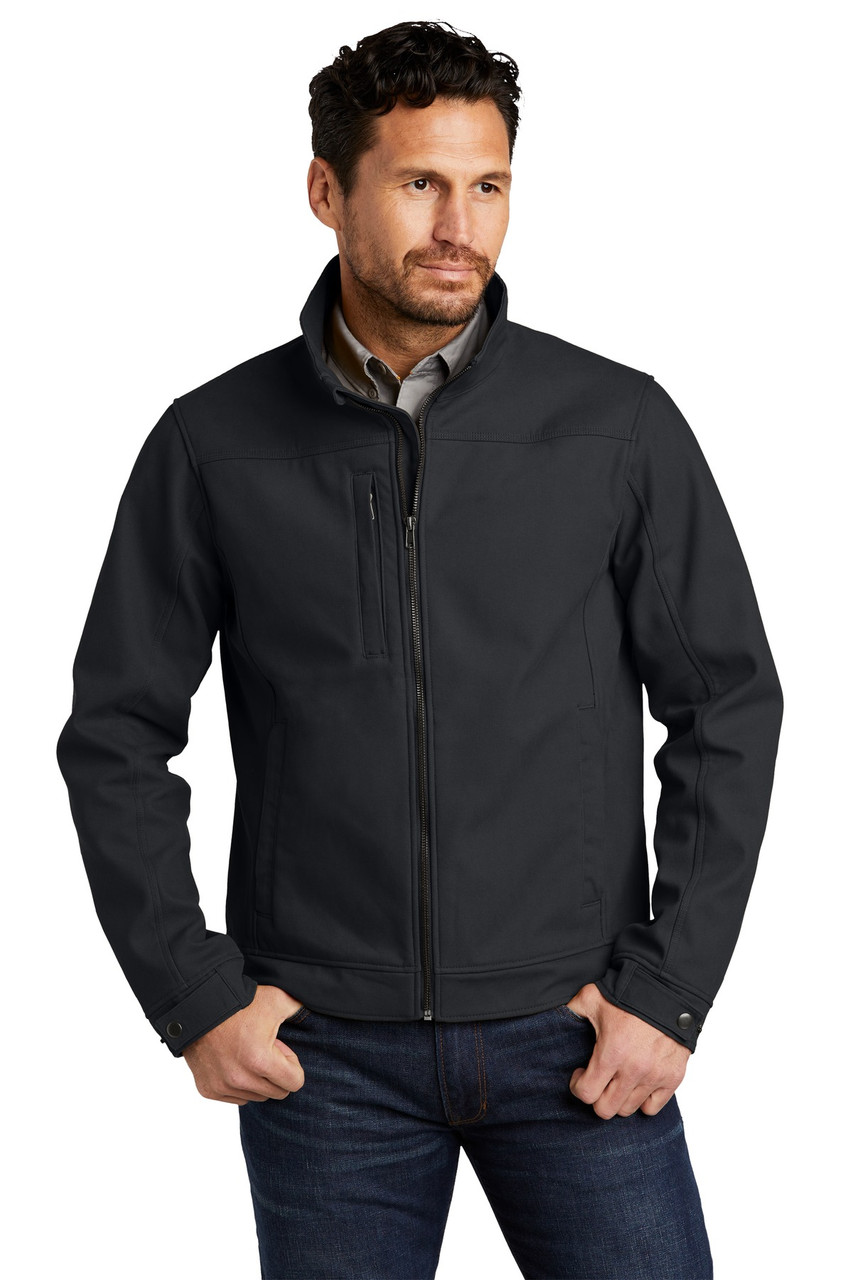 CornerStone® Duck Bonded Soft Shell Jacket CSJ60 Charcoal