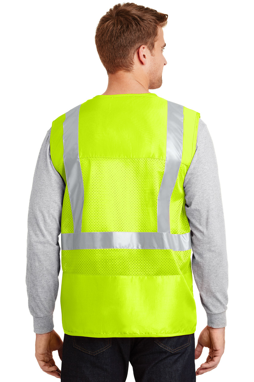 CornerStone® - ANSI 107 Class 2 Mesh Back Safety Vest. CSV405 Safety Yellow Back