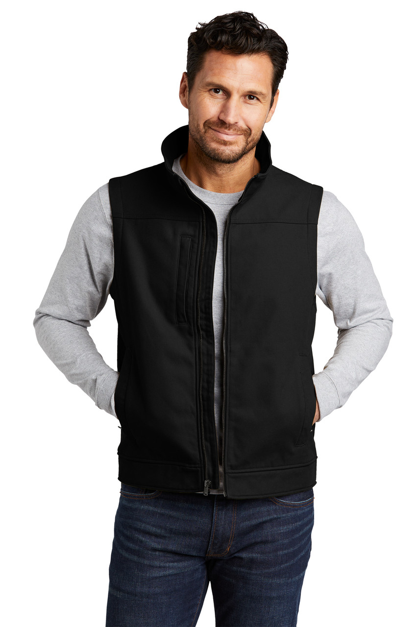 CornerStone® Duck Bonded Soft Shell Vest CSV60 Black