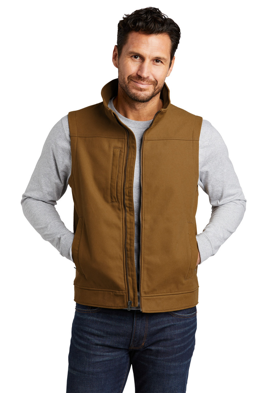 CornerStone® Duck Bonded Soft Shell Vest CSV60 Duck Brown XS