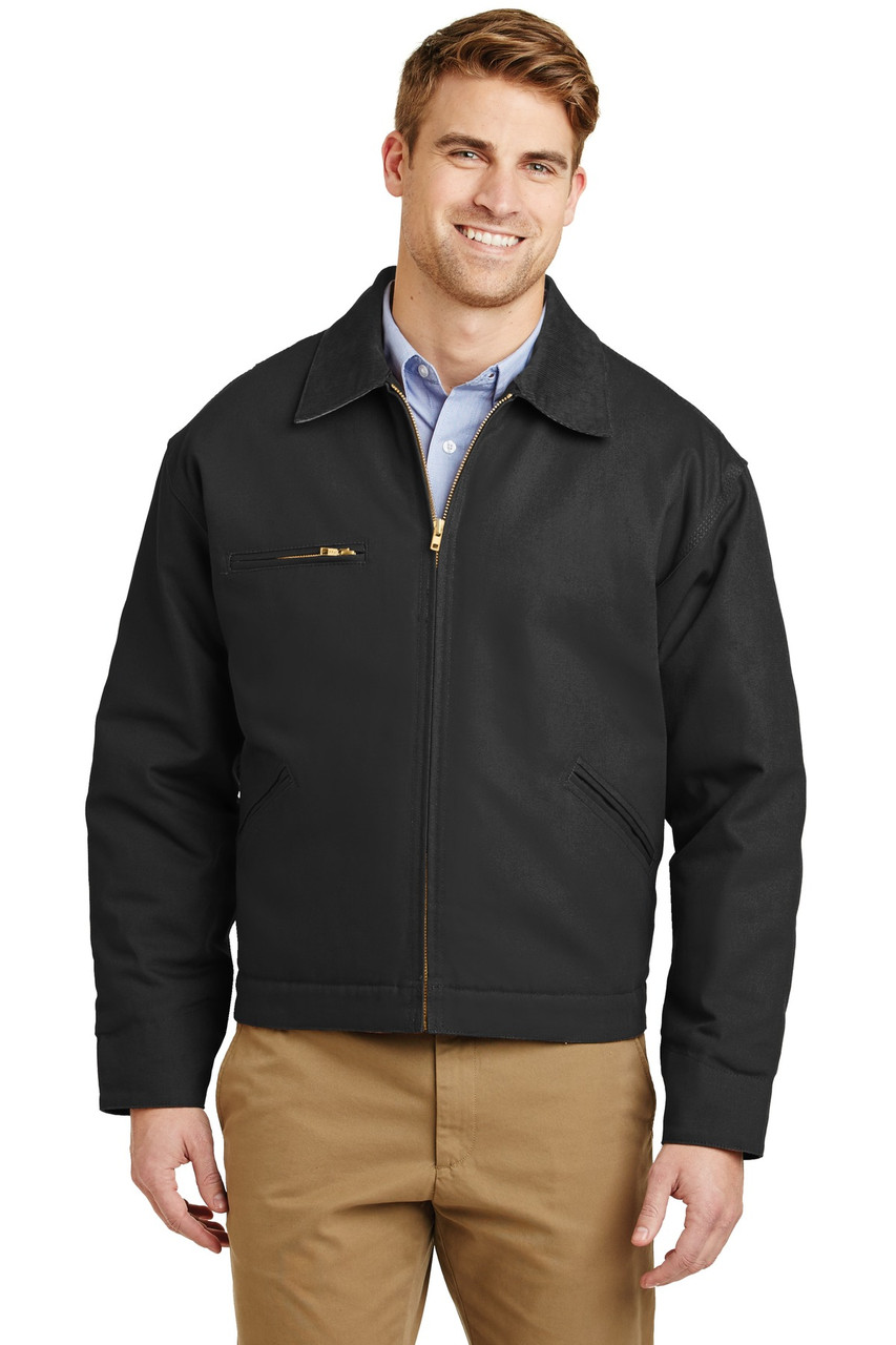 CornerStone® - Duck Cloth Work Jacket.  J763 Black