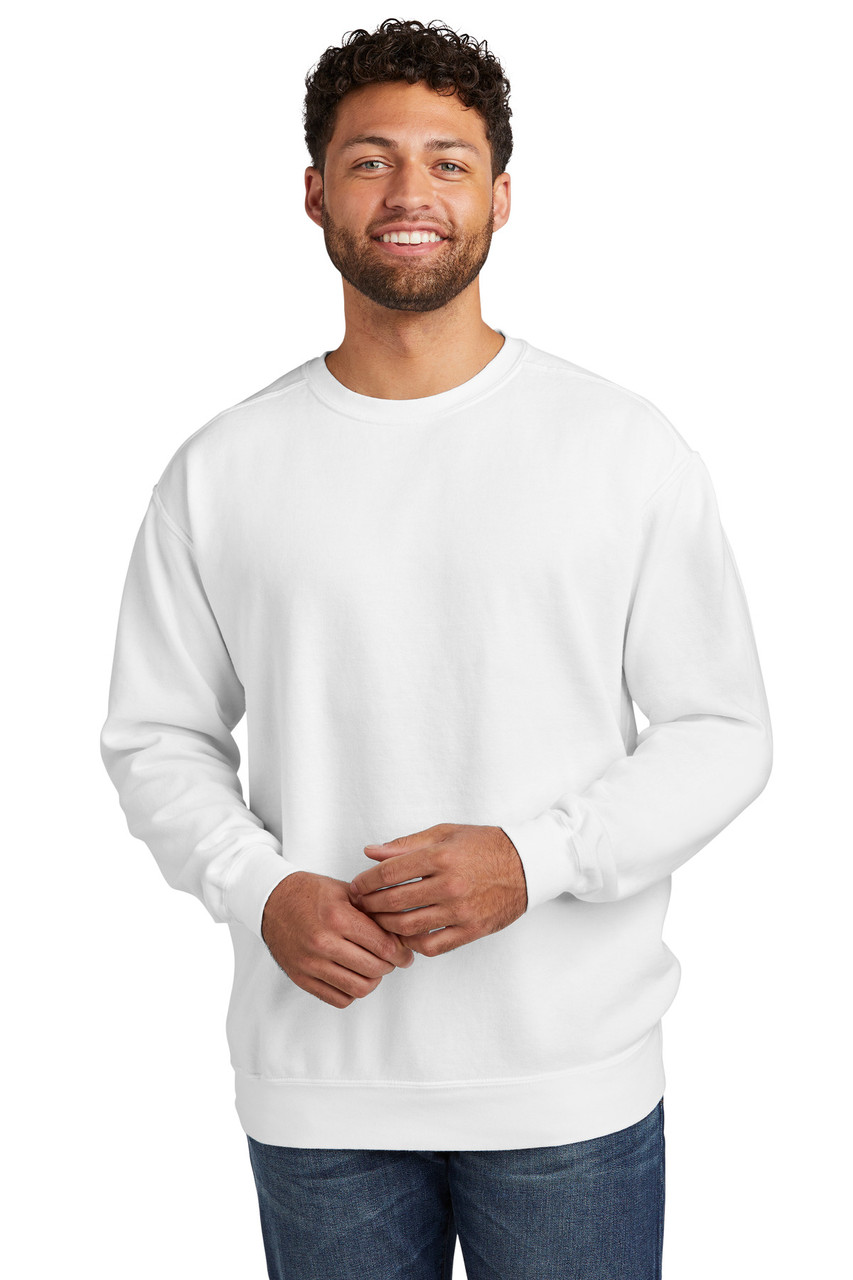 COMFORT COLORS ® Ring Spun Crewneck Sweatshirt. 1566 White 2XL