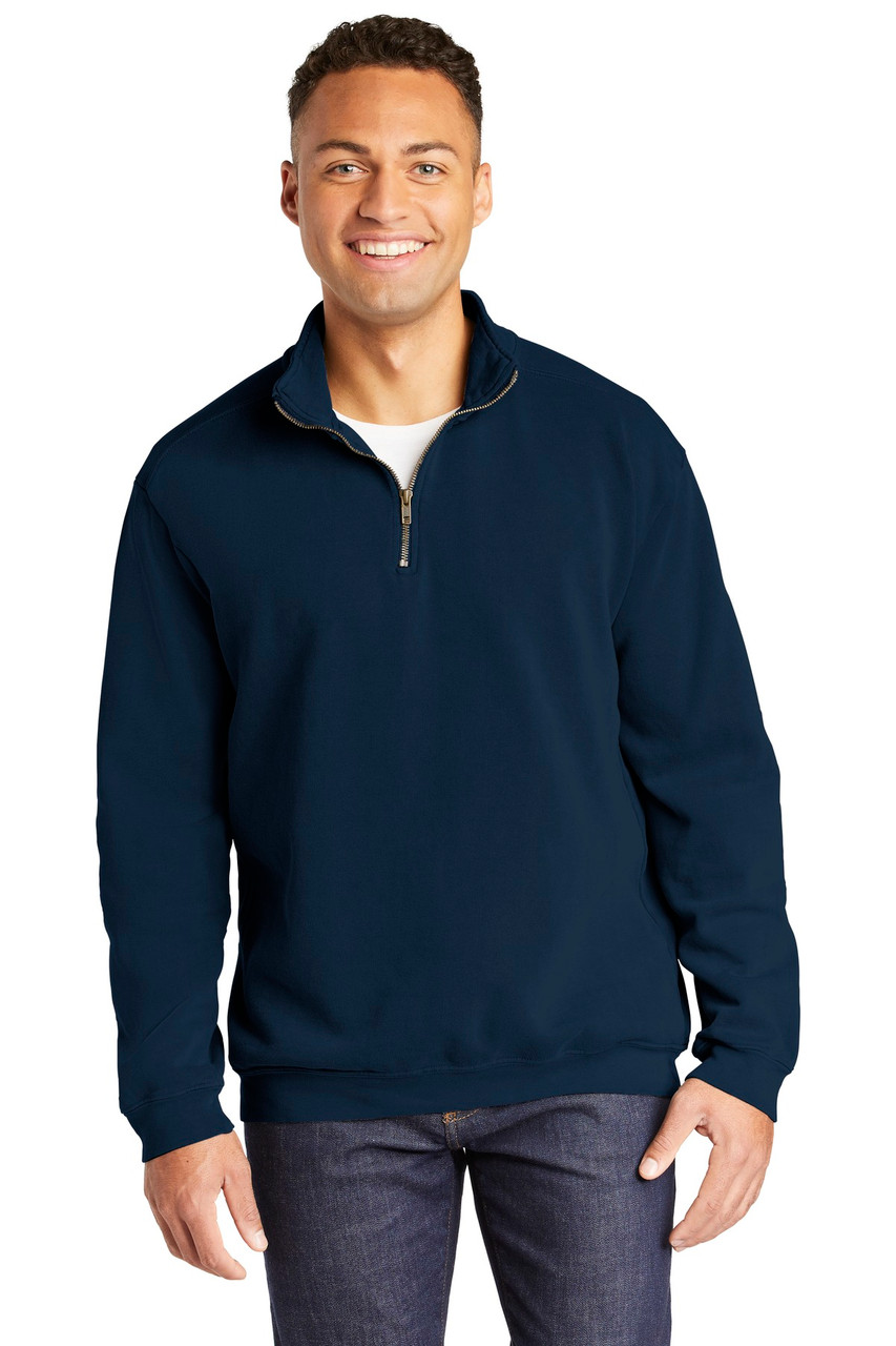 COMFORT COLORS ® Ring Spun 1/4-Zip Sweatshirt. 1580 True Navy