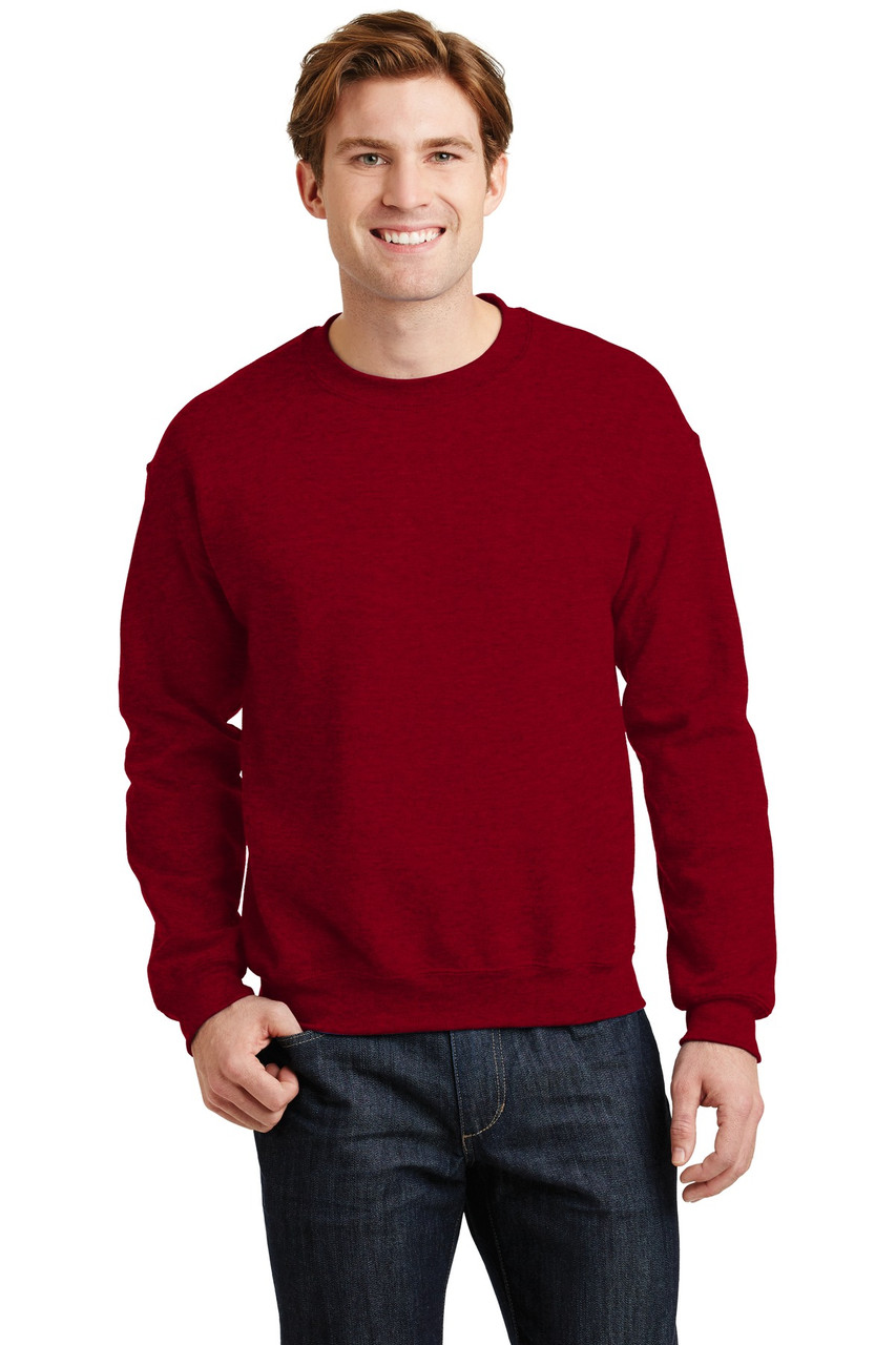 Gildan® - Heavy Blend™ Crewneck Sweatshirt.  18000 Antique Cherry Red