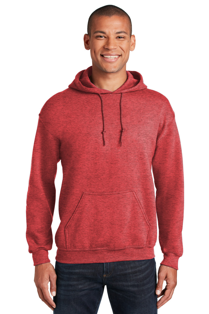 Gildan® - Heavy Blend™ Hooded Sweatshirt.  18500 Heather Sport Scarlet 3XL