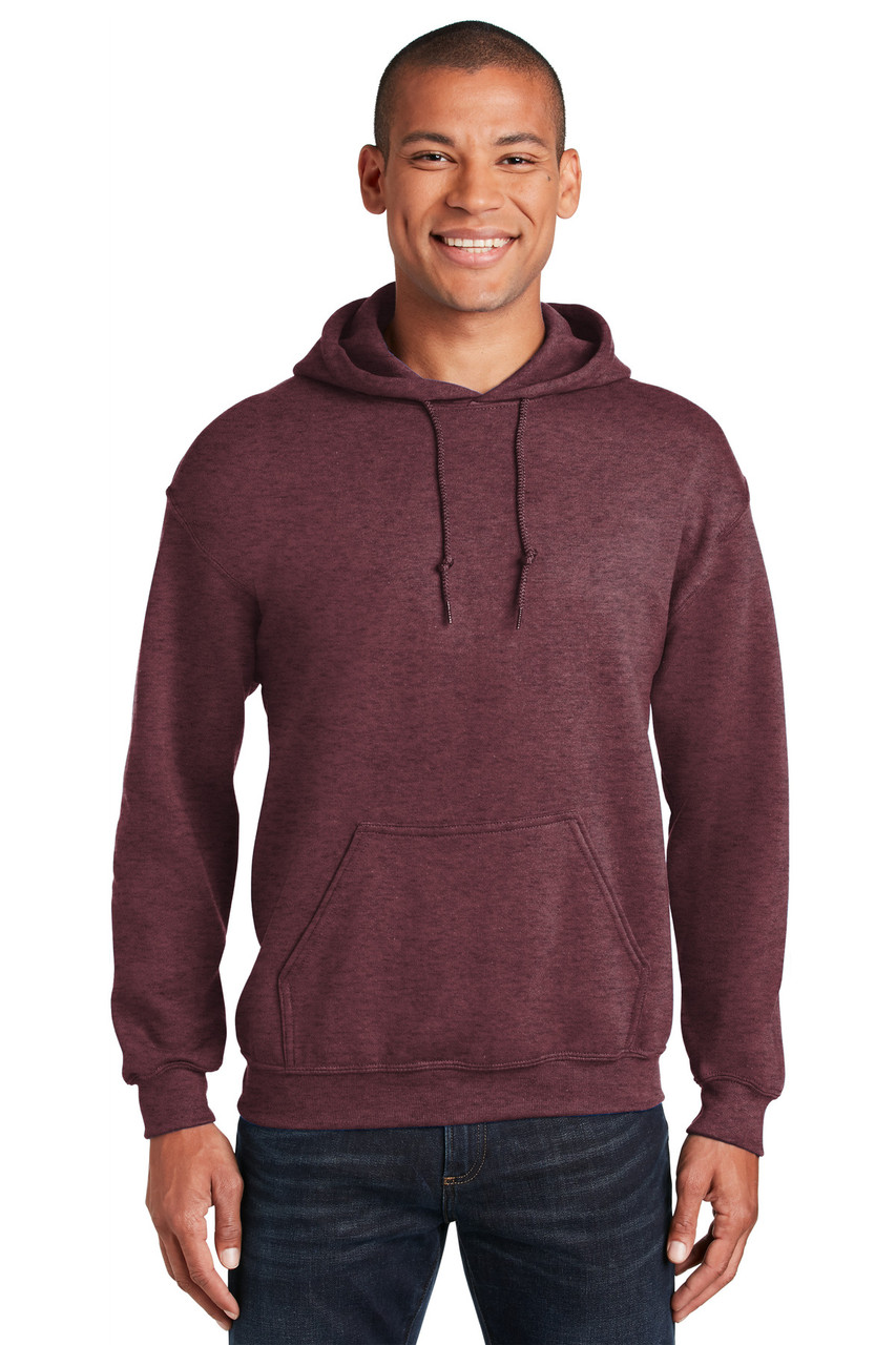 Gildan® - Heavy Blend™ Hooded Sweatshirt.  18500 Heather Sport Dark Maroon 3XL
