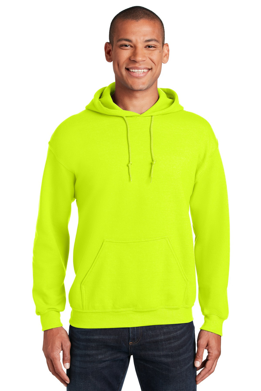 Gildan® - Heavy Blend™ Hooded Sweatshirt.  18500 Safety Green M