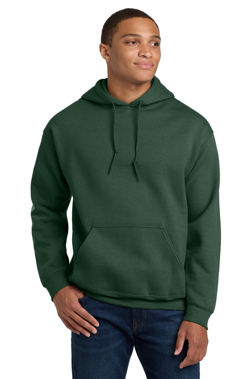 Gildan® - Heavy Blend™ Hooded Sweatshirt.  18500 Fan Dark Green