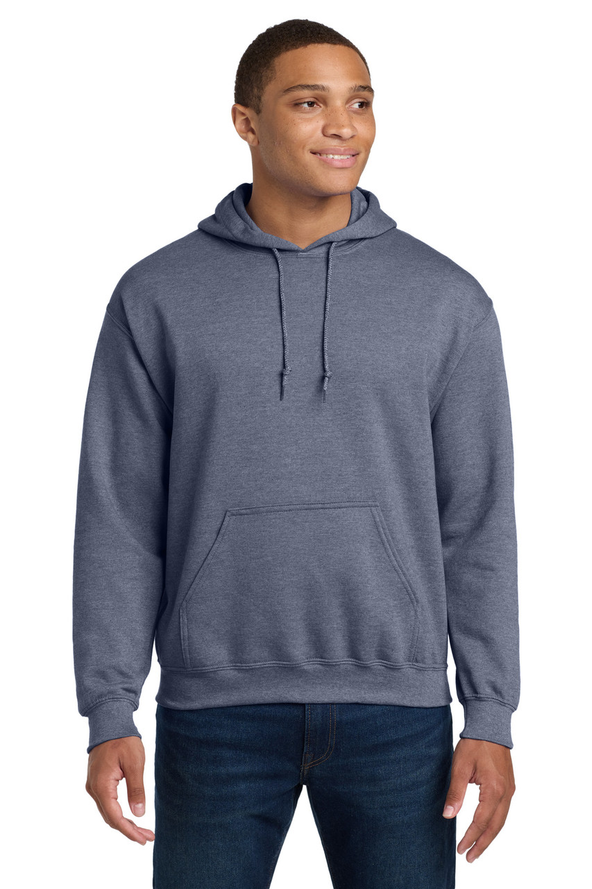 Gildan® - Heavy Blend™ Hooded Sweatshirt.  18500 Heather Dark Navy