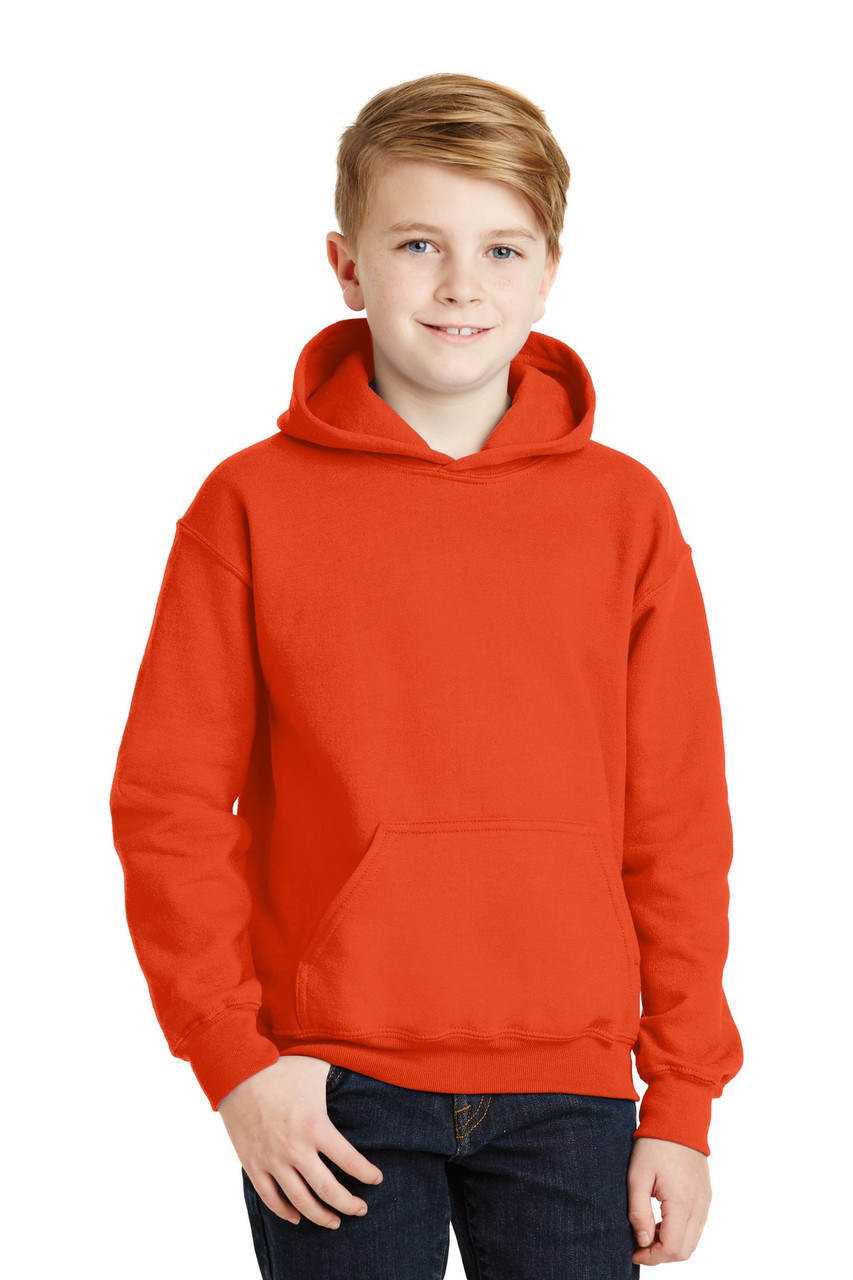 Gildan® - Youth Heavy Blend™ Hooded Sweatshirt. 18500B Orange XS