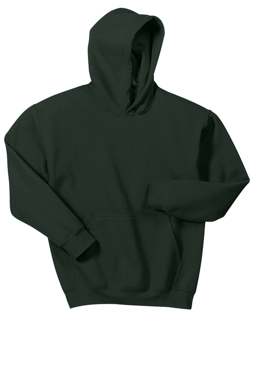 Gildan® - Youth Heavy Blend™ Hooded Sweatshirt. 18500B Forest Green XS