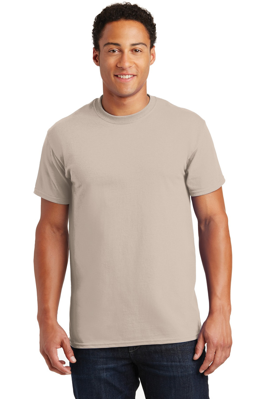 Gildan® - Ultra Cotton® 100% US Cotton T-Shirt.  2000 Sand L