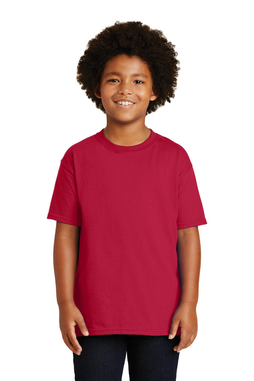 Gildan® - Youth Ultra Cotton® 100% Cotton T-Shirt. 2000B Cherry Red
