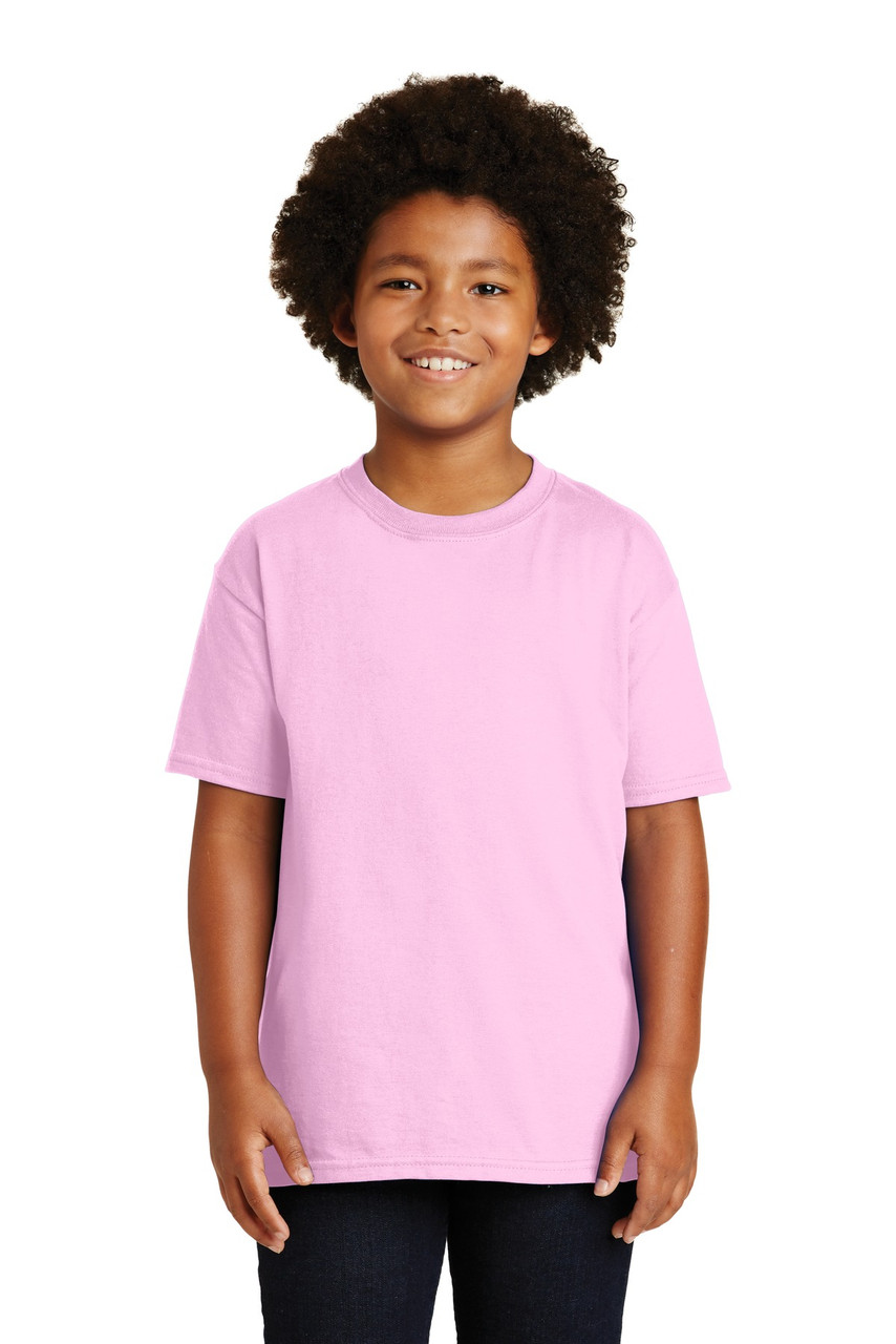 Gildan® - Youth Ultra Cotton® 100% Cotton T-Shirt. 2000B Light Pink