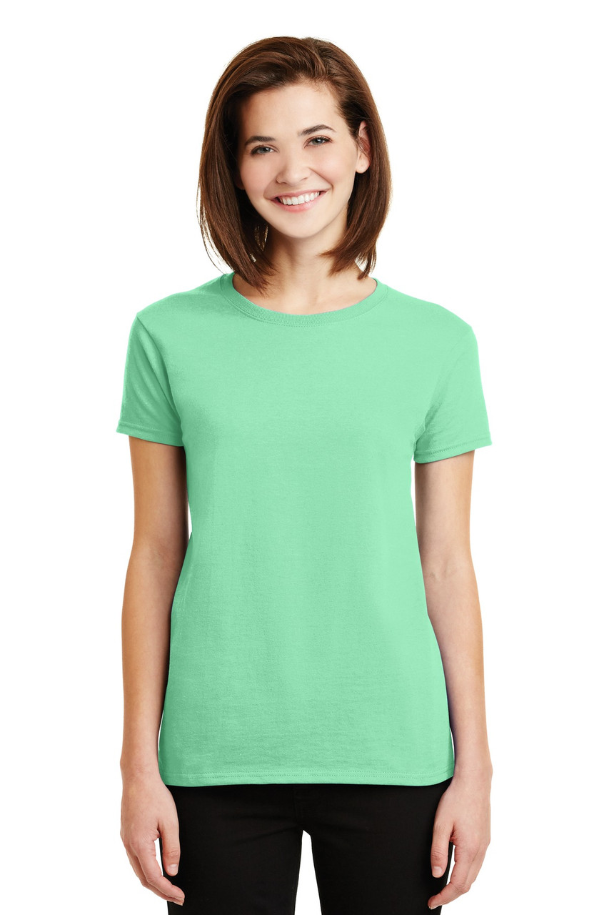 Gildan® - Ladies Ultra Cotton® 100% Cotton T-Shirt. 2000L Mint Green