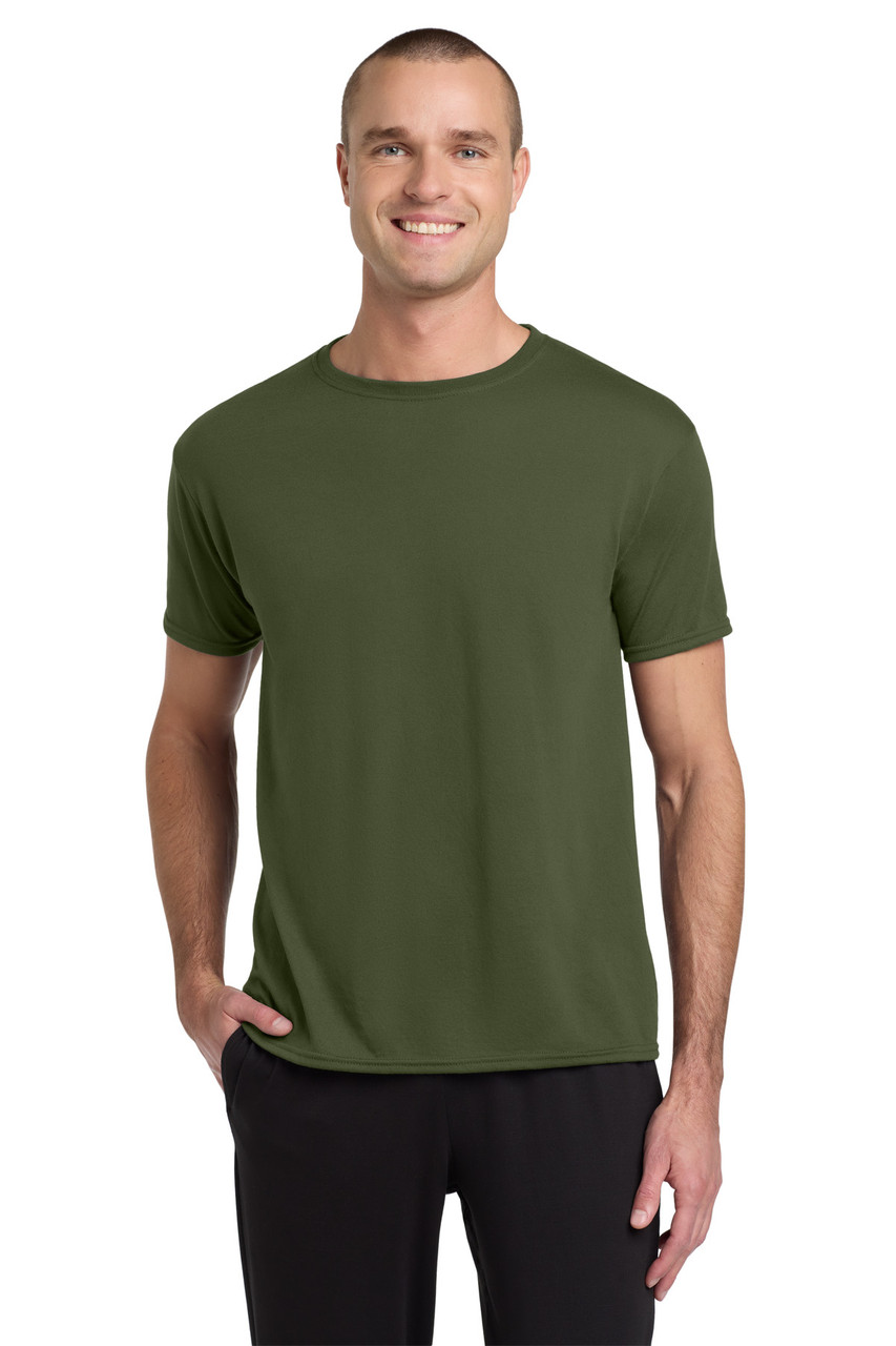 Jerzees® Dri-Power® 100% Polyester T-Shirt. 21M Military Green