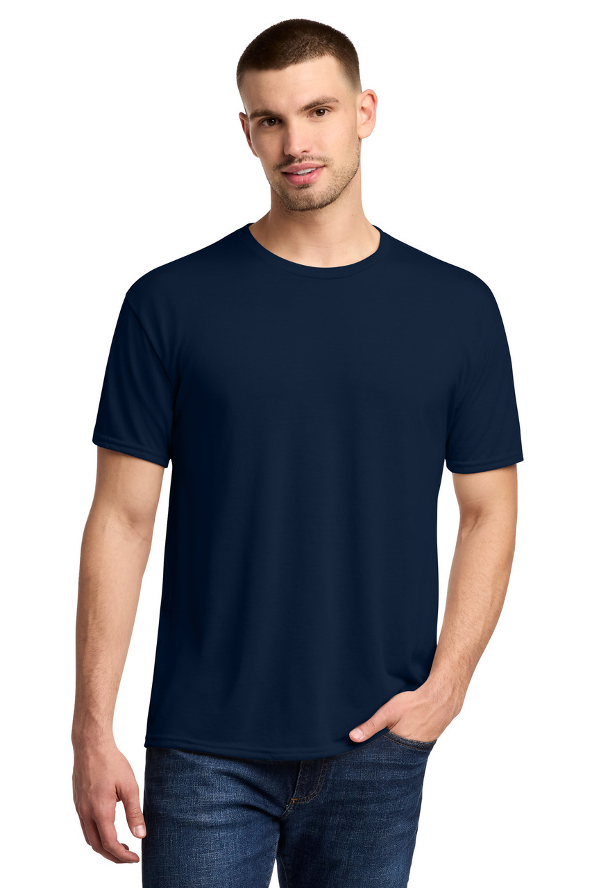 Jerzees® Dri-Power® 100% Polyester T-Shirt. 21M J. Navy