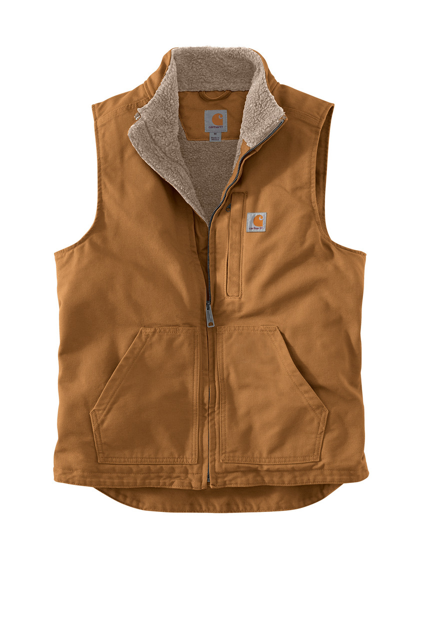 Carhartt® Sherpa-Lined Mock Neck Vest CT104277 Carhartt Brown